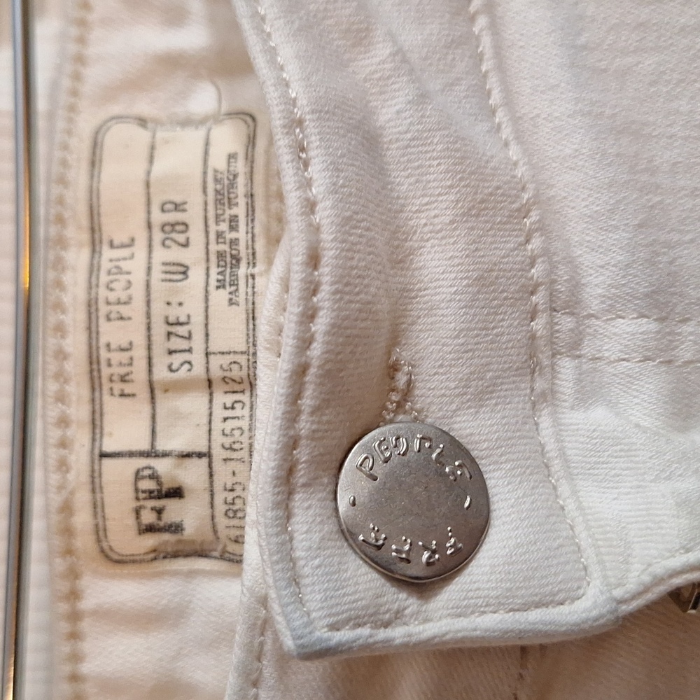 Free people just float on flare stretch jeans size 28 regular White - Picture 9 of 13